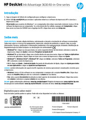HP DeskJet Ink Advantage 3630 All-in-One Serie Guia De Inicio Rapido