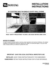 Maytag CWE4800ACS Instrucciones De Instalación