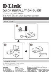 D-Link DGS-1008A Guía De Instalación Rápida