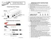 Battery Tender Portable Power Pack Manual Del Usuario