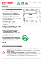 Kathrein EXR 516/ECO Guia De Inicio Rapido