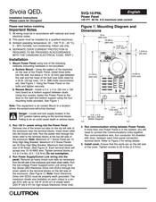 Lutron Sivoia QED Instrucciones De Instalación