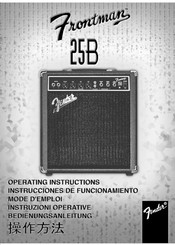 Frontman 25B Instrucciones De Funcionamiento