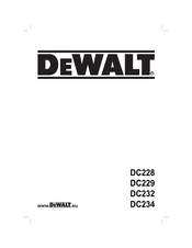 DeWalt DC234 Manual De Instrucciones