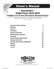 Tripp-Lite SmartOnline Single-Phase 5kVA El Manual Del Propietario