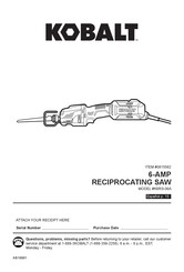 Kobalt 0815562 Manual De Instrucciones