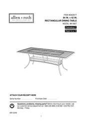 allen+roth 813827 Instrucciones De Ensamblaje