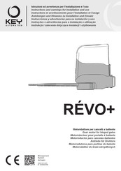 Key Automation RÉVO+ REP2224S Instrucciones Y Advertencias Para Su Instalación Y Uso