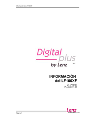 Lenz Digital plus LF100XF Manual Información Del Producto