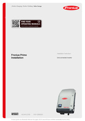 Fronius Primo Instrucciones De Instalación
