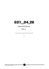 edenox SCPE-40 Instrucciones Para La Instalación, Uso Y Manutención
