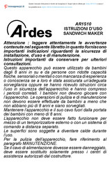ARDES AR1S10 Folleto De Instrucciones
