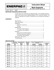 Enerpac WSL 221 Hoja De Instrucciones