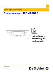 De Dietrich DIEMATIC 3 Instrucciones De Instalación Y De Mantenimiento