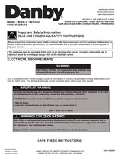 Danby DCR016A3BBUD5 Guía De Utilización Y Cuidado Para El Propietario