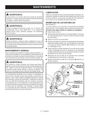 Ryobi TS1143L Manual Del Operador
