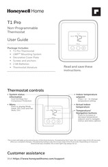 Honeywell Home T1 Pro Manual De Instrucciones