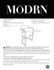 MōDRN 3597D Instrucciones De Montaje