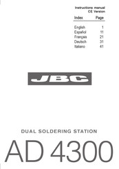 jbc AD 4300 Manual De Instrucciones