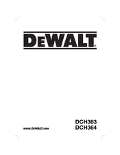 DeWalt DCH363 Manual De Instrucciones