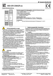 Leuze MSI-SR-CM42R Serie Manual De Instrucciones