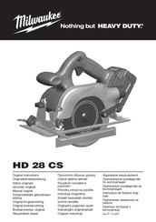 Milwaukee HD 28 CS Manual Original