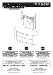 AVF BUCKINGHAM FSL1000BUC Manual Del Usuario