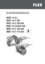 Flex BRE 14-3 125 Set Instrucciones De Funcionamiento Originales