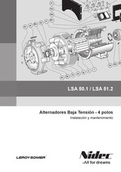 Leroy-Somer Nidec LSA 50.1 Instalación Y Mantenimiento