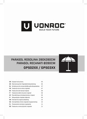 VONROC GP503 Serie Traducción Del Manual Original