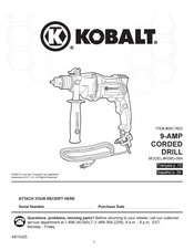 Kobalt 0617602 Manual De Instrucciones
