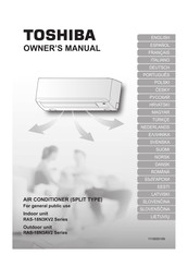 Toshiba RAS-18N3KV2 Serie Manual Del Usuario