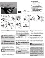 Viega ProPress Instrucciones Del Producto