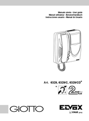 Vimar Elvox GIOTTO 6329 Instrucciones Usuario