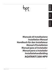 Bpt TARGHA 200 Manual Para El Instalador