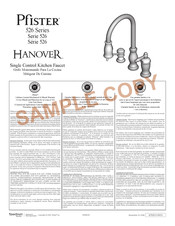 Pfister Hanover 526-5TM Manual De Instrucciones