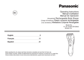 Panasonic ER-GK40 Manual De Operación