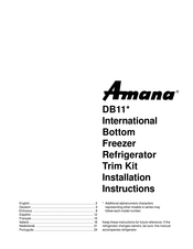 Amana DB11S Manual De Instrucciones