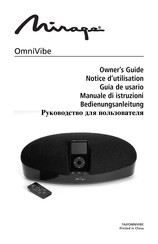 Mirage OmniVibe Guía De Usario