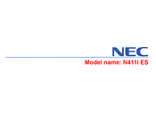 NEC N411i Manual Del Usario