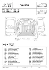 Renault 77 11 780 180 Instrucciones De Montaje