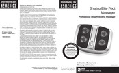 Homedics Shiatsu Elite FMS-200H Instrucciones De Uso