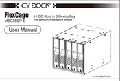 Icy Dock FlexCage Manual Del Usuario