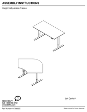 Bush Business Furniture A178890C Instrucciones De Montaje