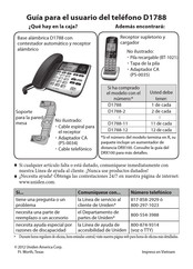 Uniden D1788-11 Guía Para El Usuario