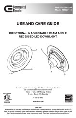 HOMEDEPOT Commercial Electric 53803111 Manual De Uso Y Cuidado