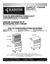 Gladiator Garageworks GATC26V3WG Instrucciones De Ensamblaje