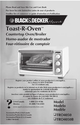 BLACK&DECKER Home Toast-R-Oven TRO4050B Instructivo Antes De Usar El Producto