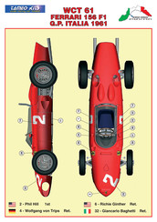 Tameo Kits WCT61 FERRARI 156 F1 1961 Manual Del Usuario