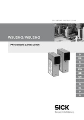 SICK WSU26-2 Instrucciones De Servicio